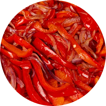 Peppers and onions