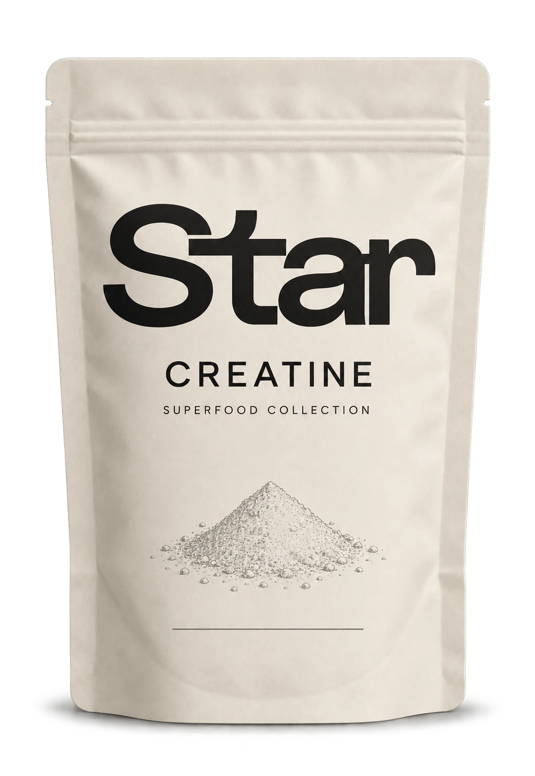 Star Creatine in a cream pouch